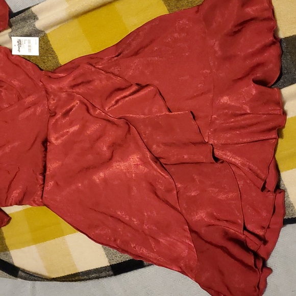 ADORABLE  Red/Dark Pink Summer Dress Size S - Picture 4 of 7